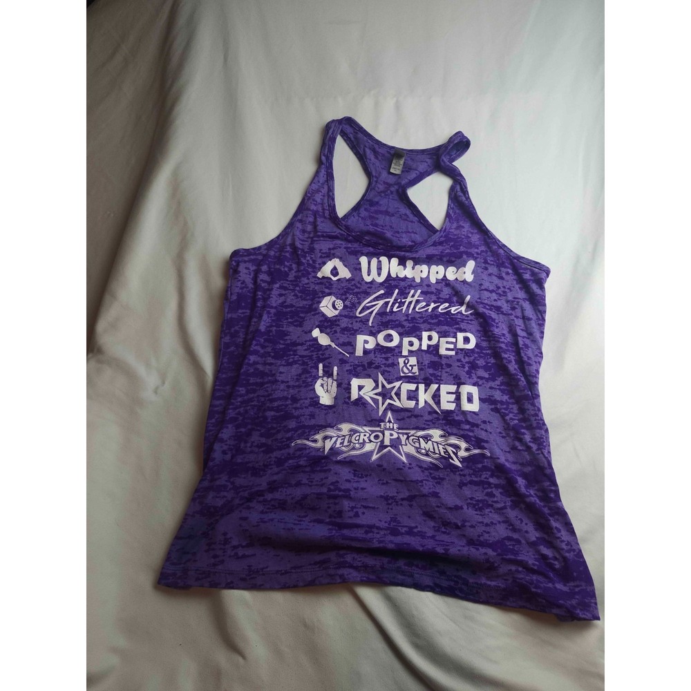Next Level Velc Pygmies Tank Top Womens XL Athletic Sporty Racerback Gym Run